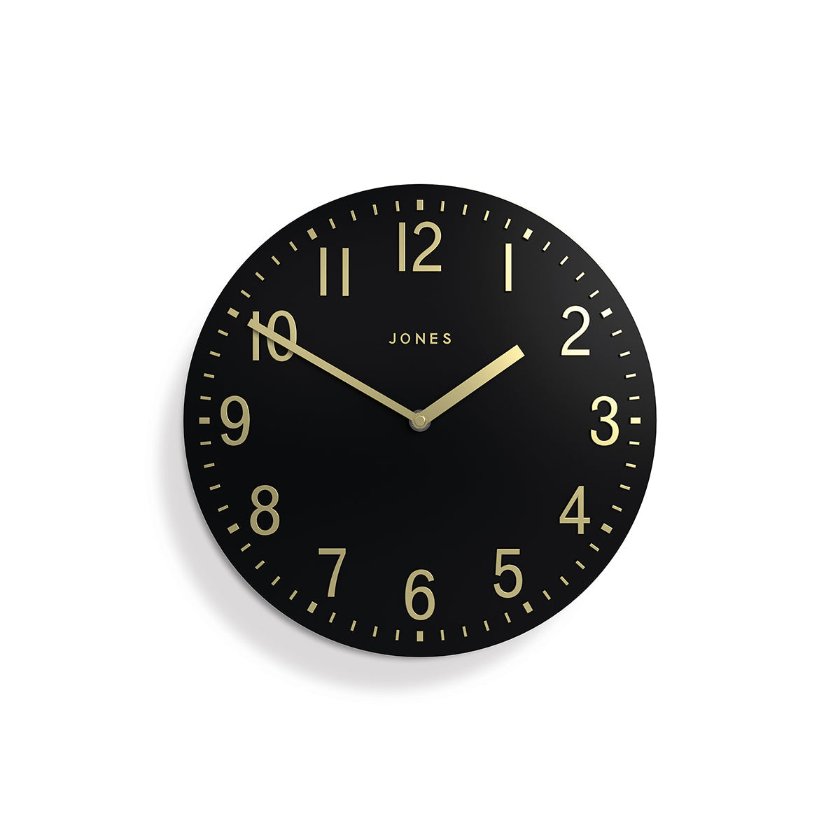 Jones Chilli convex wall clock in black 30cm – Jones Clocks