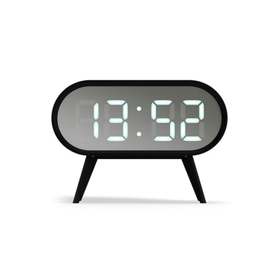 Space Hotel Cyborg LED clock in black