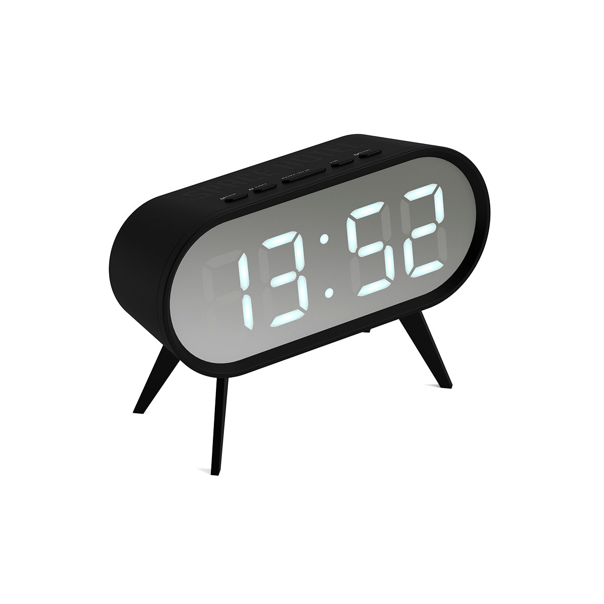 Space Hotel Cyborg LED clock in black – Jones Clocks