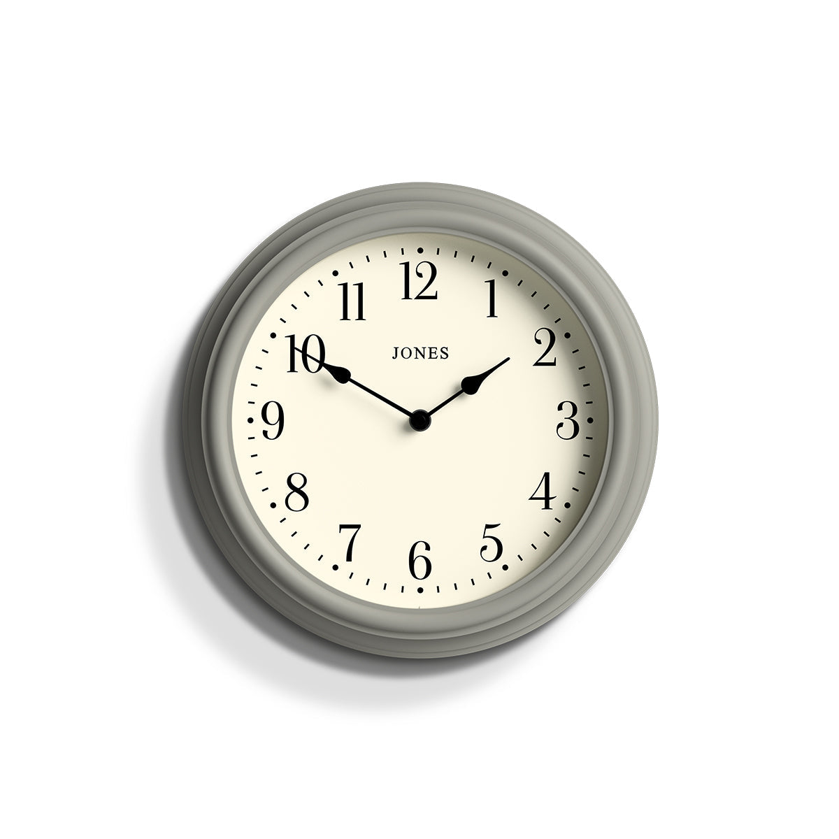 Jones Wall Clock in Grey Jones Clocks