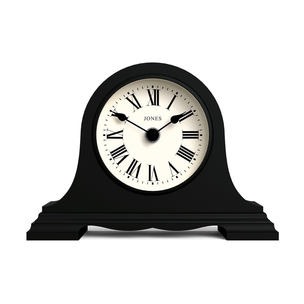 Jones Speakeasy mantel clock in black Jones Clocks