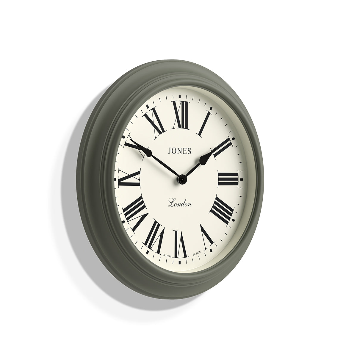JONES CLOCKS® Supper Club wanduhr | Große Klassische runde Uhr | 40 cm | Helles Creme | Römische Ziffern | Traditionelles Design ideal für JONES CLOCKS® Supper Club wanduhr | Große Klassische runde Uhr | 40 cm | Helles Creme | Römische Ziffern | Traditionelles Design ideal für
