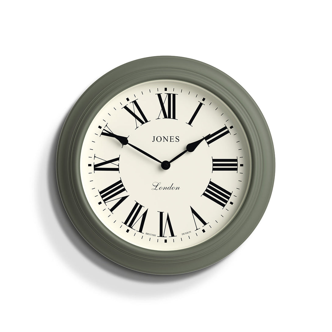 Jones Clock Design Jones Supper Club wall clock in asparagus green 40cm – Jones Clocks