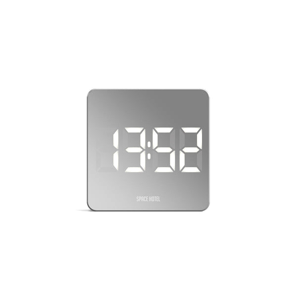 Space Hotel Orbatron LED clock in white