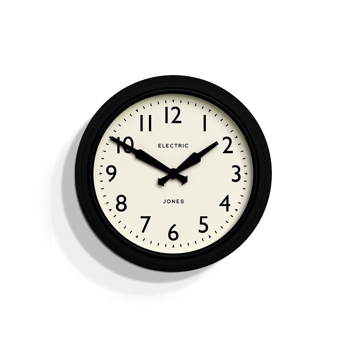Jones wall clock in black 27cm Jones Clocks