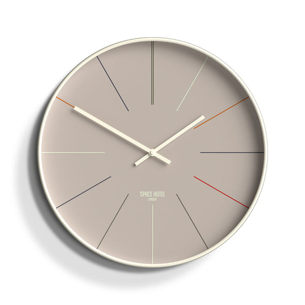 Space Hotel District 12 wall clock in brown
